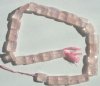 1 13x13mm Faceted Chiclet Rose Quartz